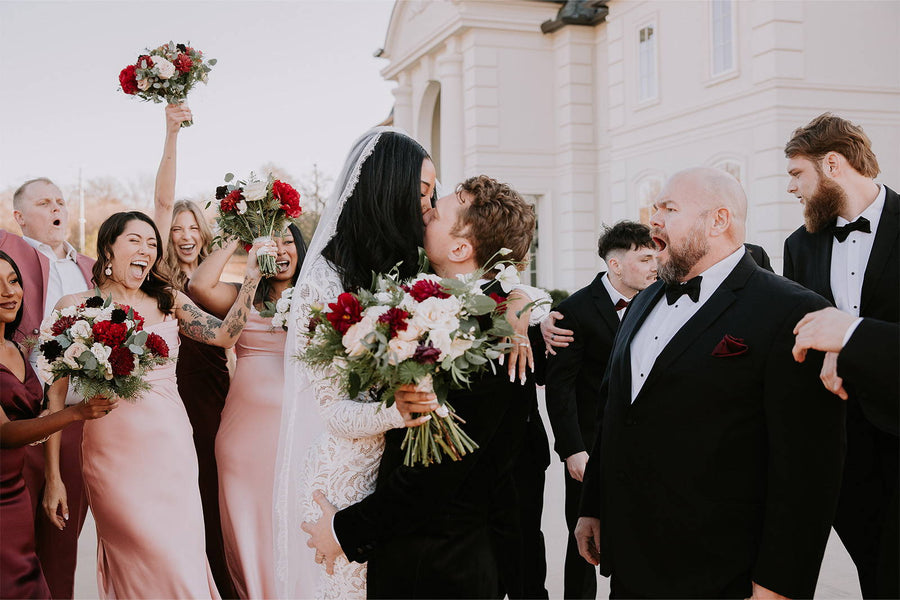 Colton and Briana in the Olive Gown