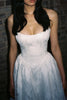 Lace basque waist wedding dress