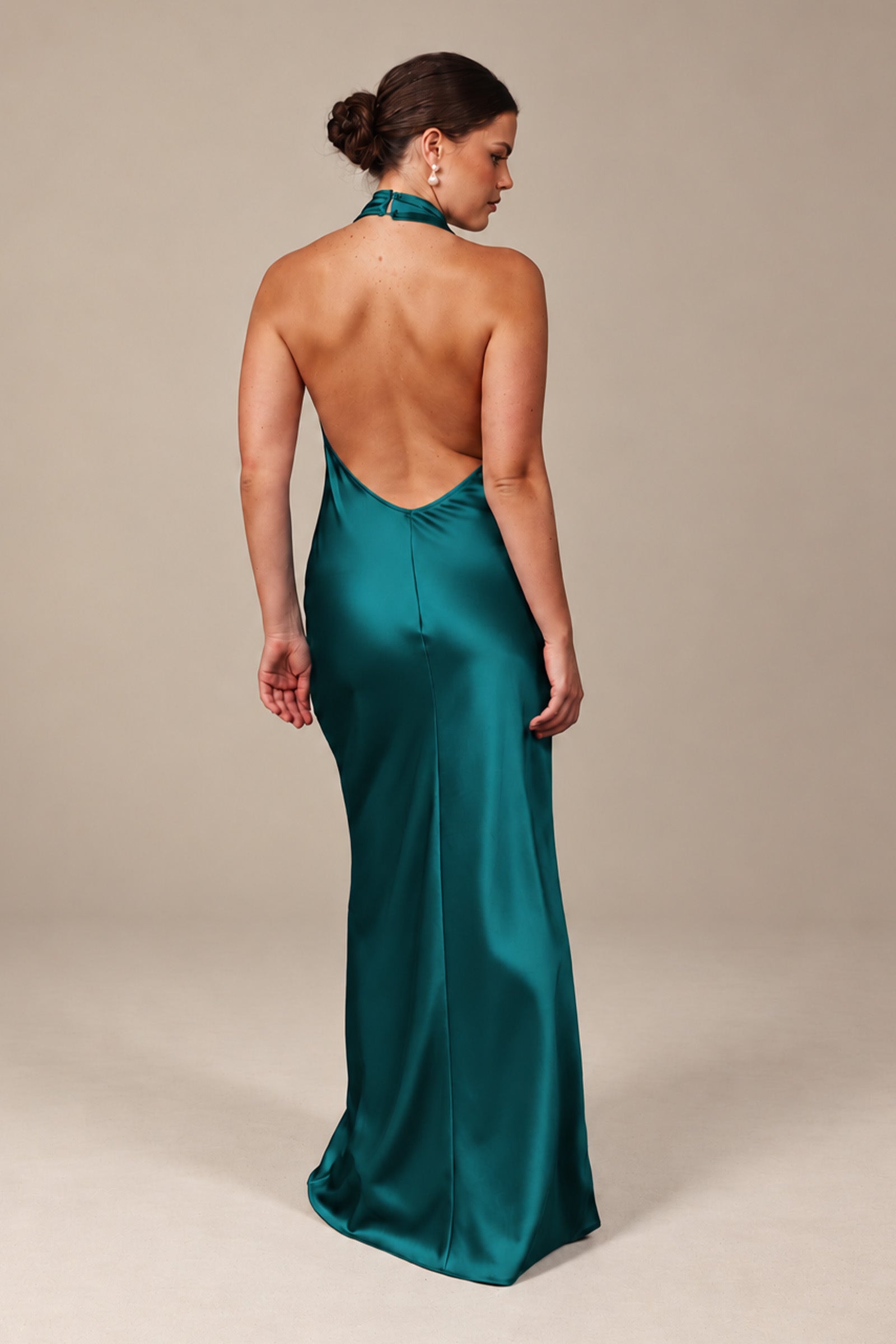 Teal plunge neck bridesmaids dress_L_
