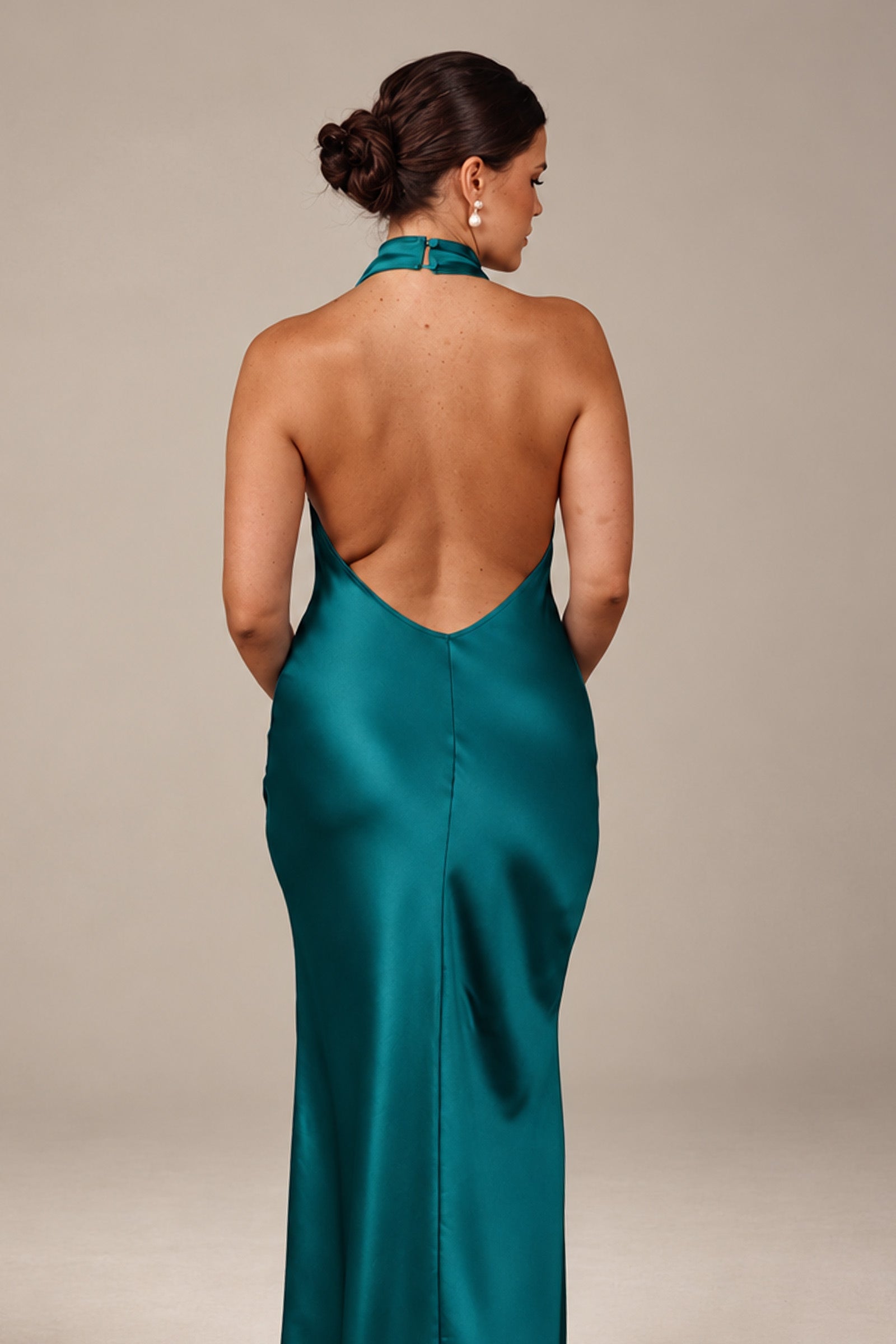 Teal plunge neck bridesmaids dress_L_