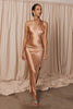 Satin rose gold bridesmaid dress_XS_