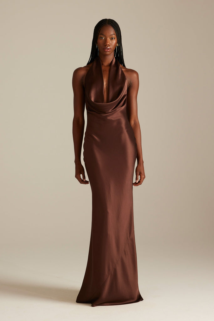 Dillon Halter Espresso Bridesmaid Dress_XS_