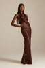 Dillon Halter Espresso Bridesmaid Dress_XS_