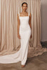 Corset crepe wedding dress_XS_