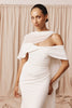 Crepe wedding dress with bridal cape_XS_