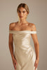 Kai Off the Shoulder Champagne Bridesmaid Dress_XS_