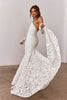 A mermaid lace wedding dress_XS_