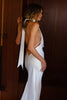 Backless satin wedding dress_XS_