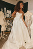 Strapless basque waist wedding dress_XS_