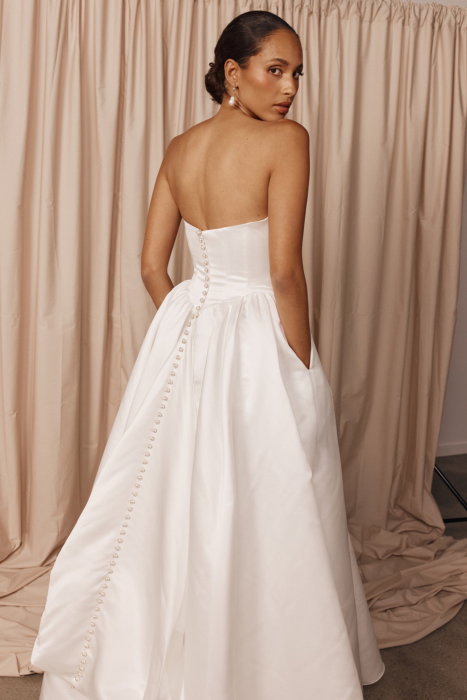 Strapless princess wedding dress_XS_