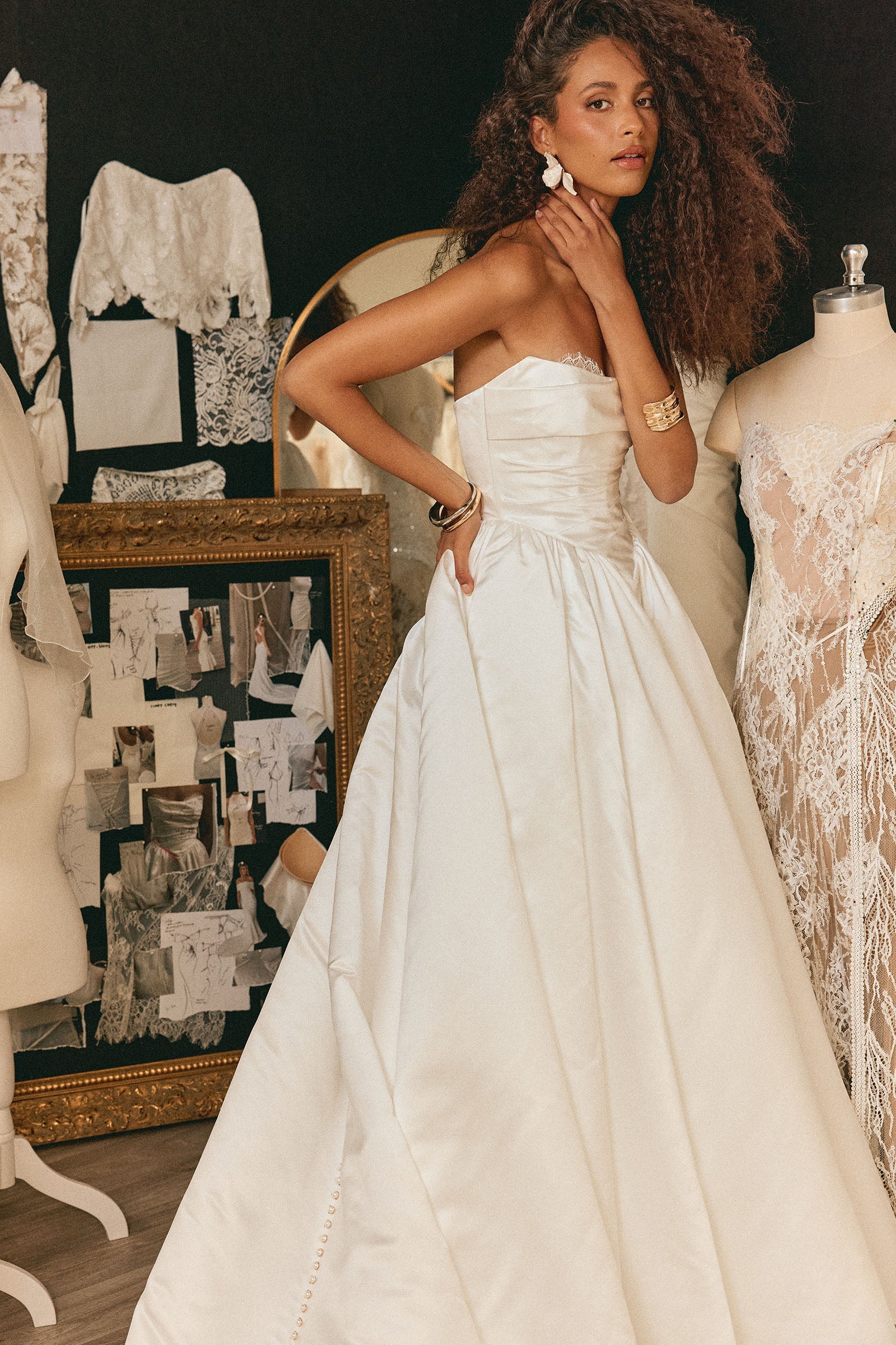 Strapless basque waist wedding dress_XS_