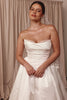 Strapless basque waist wedding dress_M_
