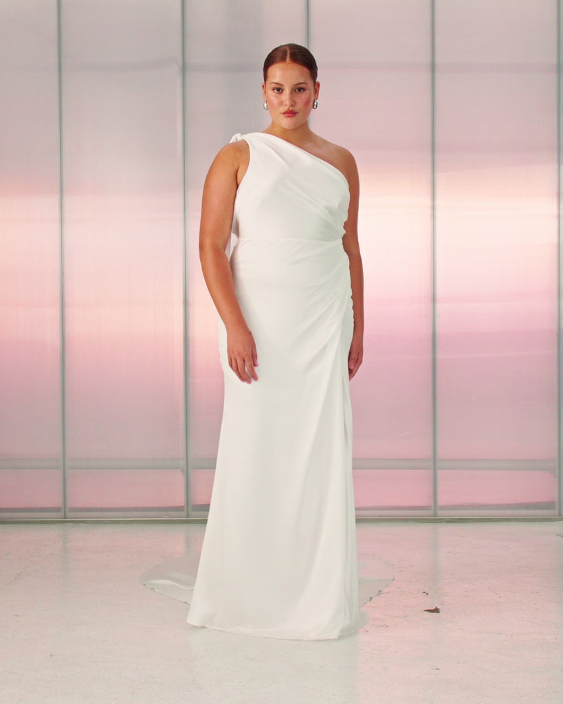 Aire One Shoulder Wedding Dress_XL_