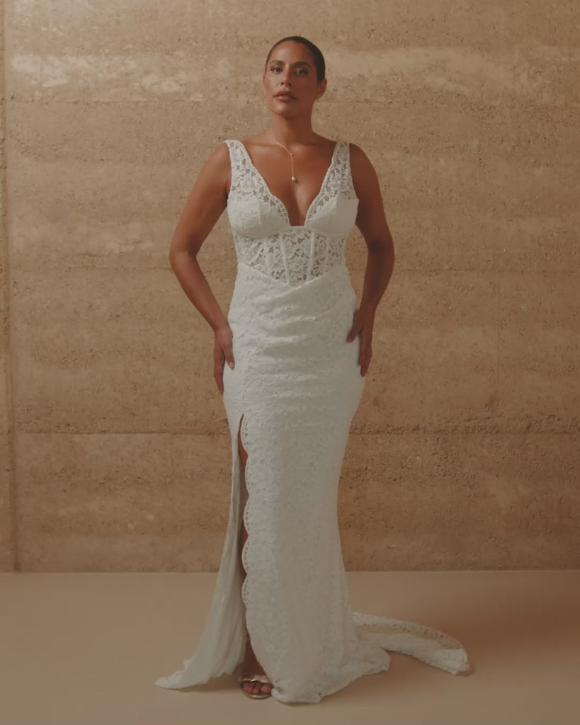 Lace Corset Wedding Dress